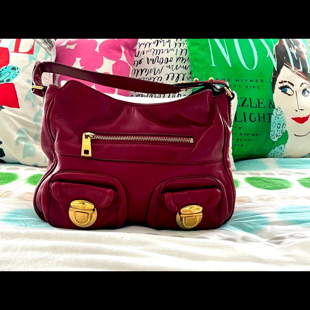 Authentic Marc Jacobs.. Mercer Sofia Hobo bag Merlot..